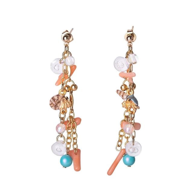 【Palnart poc】日本製Palnart Poc 海灘上的寄居蟹 耳環 直營店限定商品 PA578