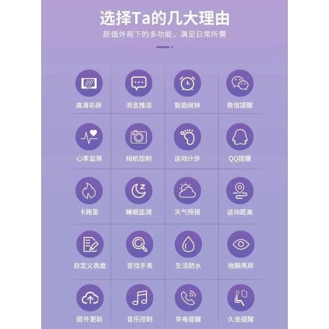 2025新款智能運動手環適用於小米9高中學生專用電子手錶心率監測