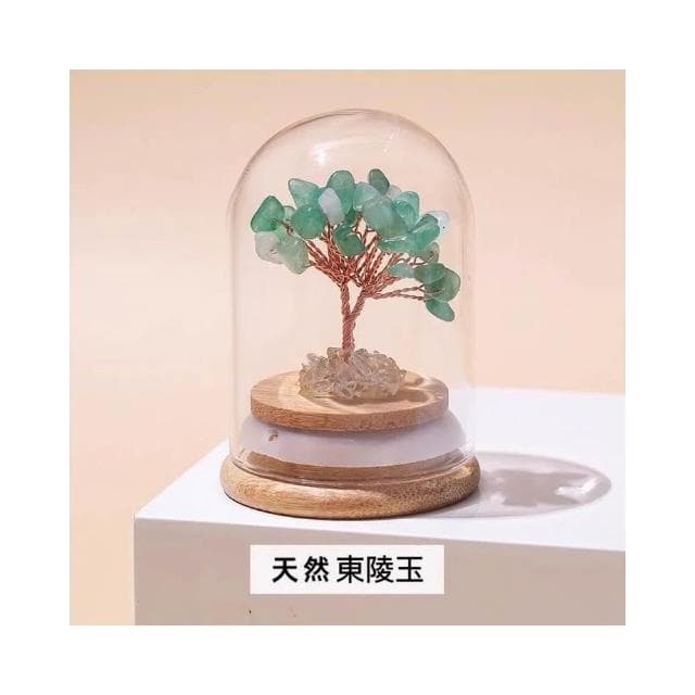 【開運堂】迷你水晶樹擺件許願樹許願瓶純手工編織微景觀水晶碎石能量石東菱玉紫晶黃水晶粉晶白水晶藝品閨蜜生日禮物聖誕禮物