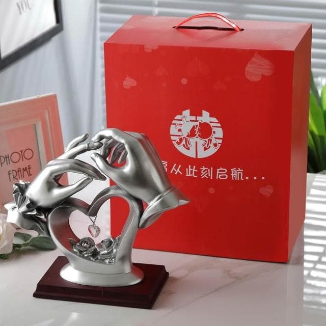 結婚禮物送老婆新婚新娘閨蜜老公新人一週年紀念日擺件傢居裝飾品