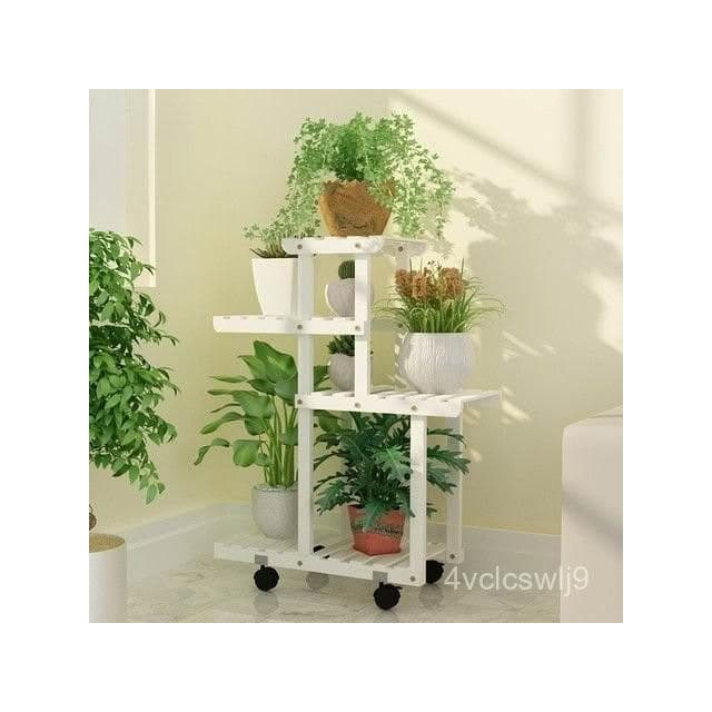 帶輪可移動植物架 多層室內客廳陽臺置物架 多肉綠蘿移動花架 特價植物架 花盆架 落地式盆栽架