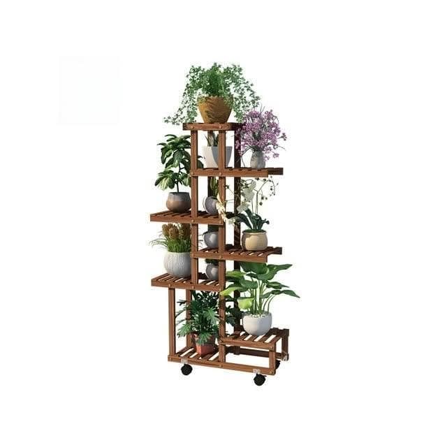 帶輪可移動植物架 多層室內客廳陽臺置物架 多肉綠蘿移動花架 特價植物架 花盆架 落地式盆栽架