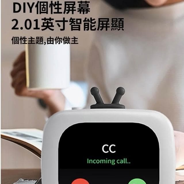 迷你電視藍牙音響 多功能便攜藍牙音響 便攜式低音炮 歌詞顯示迷你音響 智能觸控屏 藍牙喇叭