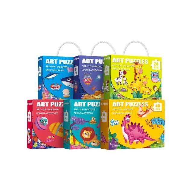 隔日到貨🌈60片大塊拼圖禮盒 兒童卡通拼圖 幼稚園益智教具 學習區遊戲 生日分享禮物 Mideer大片拼圖