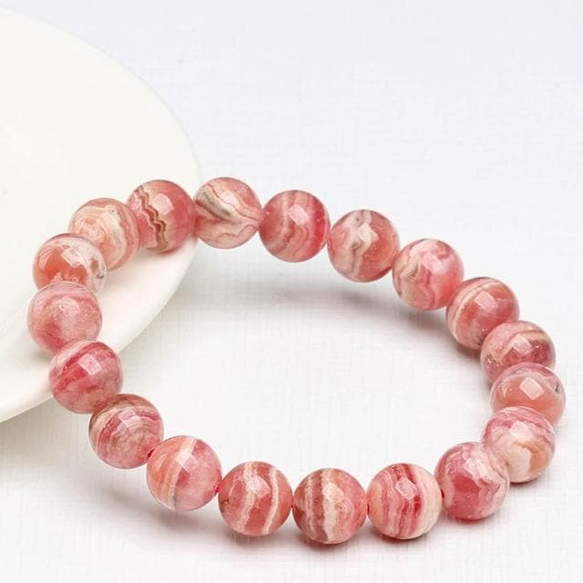 【Paiya 派亞】7-9mm天然五花肉紅紋石手鍊手串