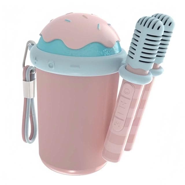 麥克風一體機 智能語音點歌麥克風 家庭戶外K歌 藍牙音響話筒一體麥克風 支援多種設備 內建修音聲卡 交換禮物