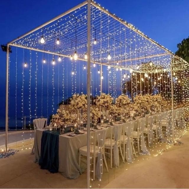 LED滿天星燈串 聖誕裝飾 交換禮物 聖誕禮物 裝飾布置 led燈串 led燈條 8種模式 可閃爍/常亮 自由切換模式