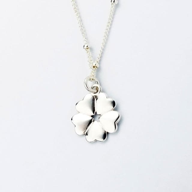 【Angel & Me】愛心幸運草 s925 純銀 項鍊 生日 週年 情人節禮物