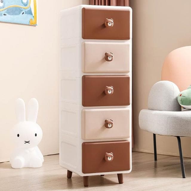 加厚收納櫃子抽屜式寶寶衣櫃嬰兒童零食玩具整理箱塑膠儲物五鬥櫃