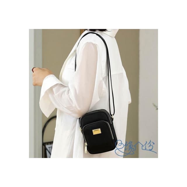 尼龍手機包 肩背包 斜背包 小方包 情人節禮物【緣份小屋】