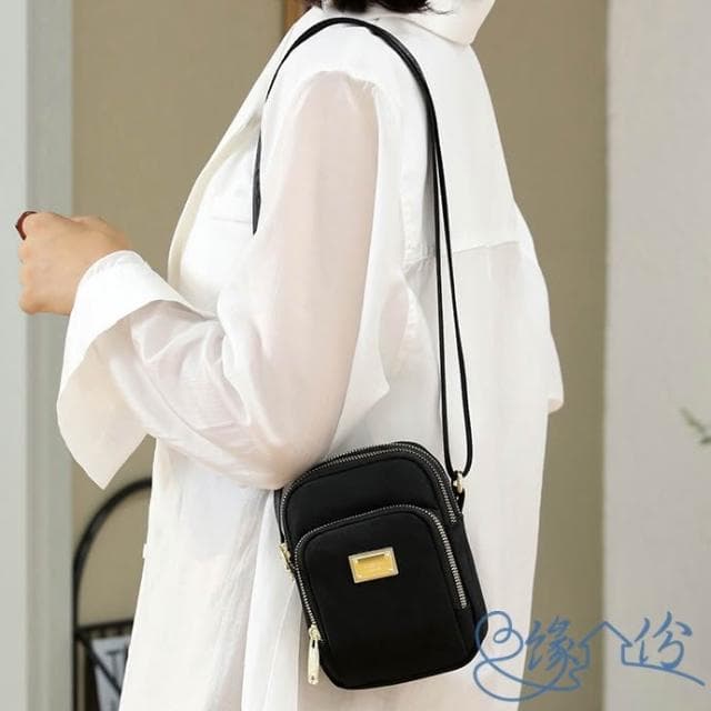 尼龍手機包 肩背包 斜背包 小方包 情人節禮物【緣份小屋】