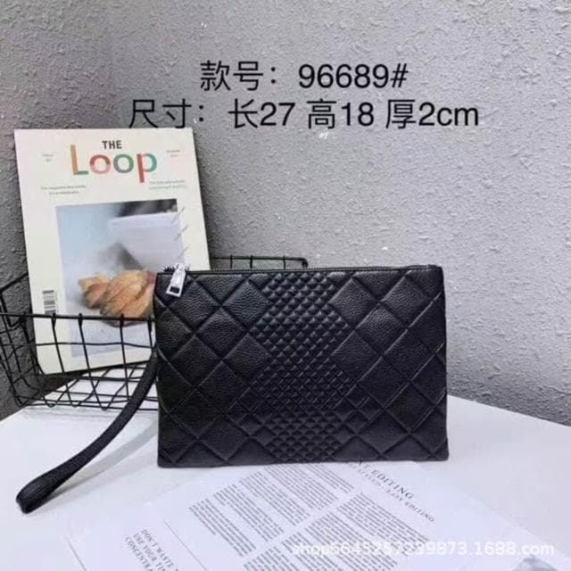 真皮手包頭層牛皮防刮耐磨商務手拿包男防水便攜名片夾信封包質感公事包商務編織手抓包手機腋下包男女多夾層大容量手提包禮物包