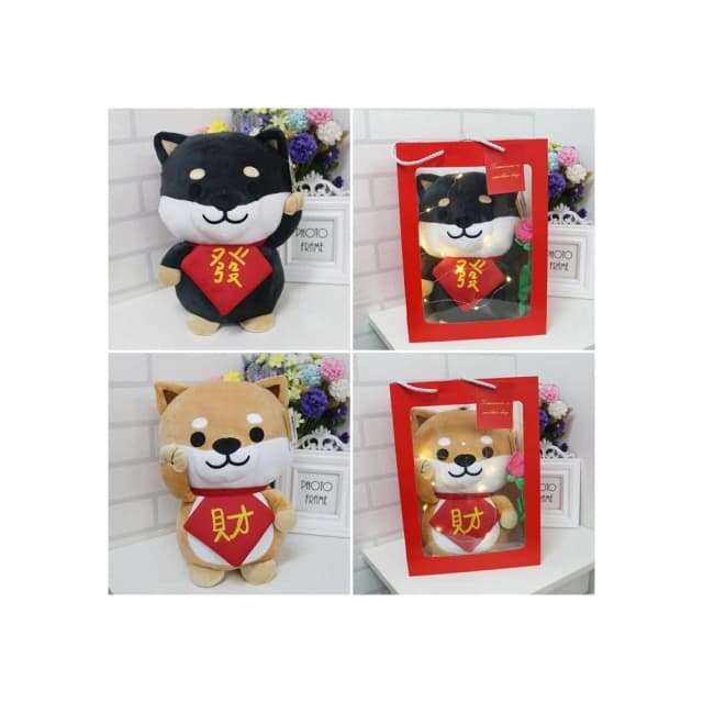 發財柴犬 招財柴犬 柴犬娃娃 柴犬玩偶 小狗娃娃 小狗玩偶 狗造型 招財娃娃 招財玩偶 吉祥物 過年招財 開幕禮物