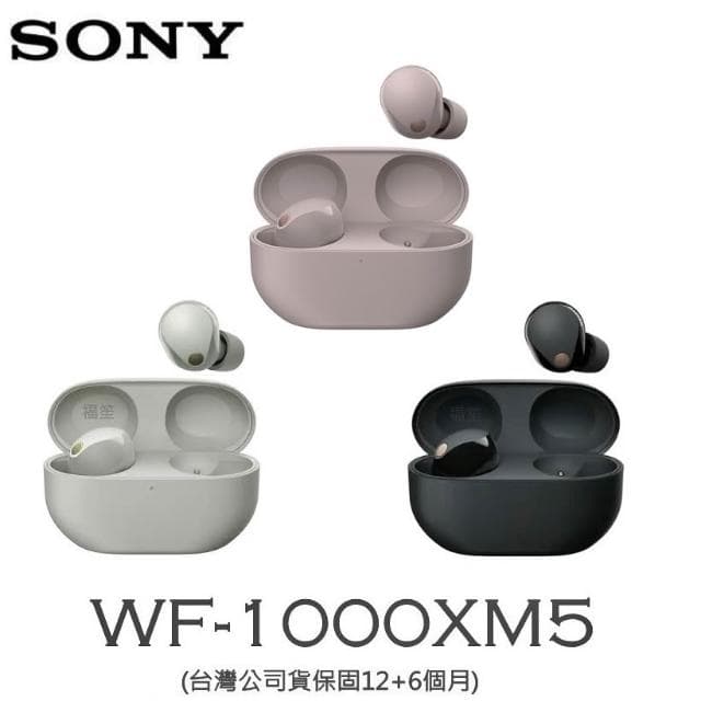 【SONY 索尼】WF-1000XM5 入耳式 無線降噪 藍牙耳機 (台灣公司貨保固12+6個月) 送矽膠保護套