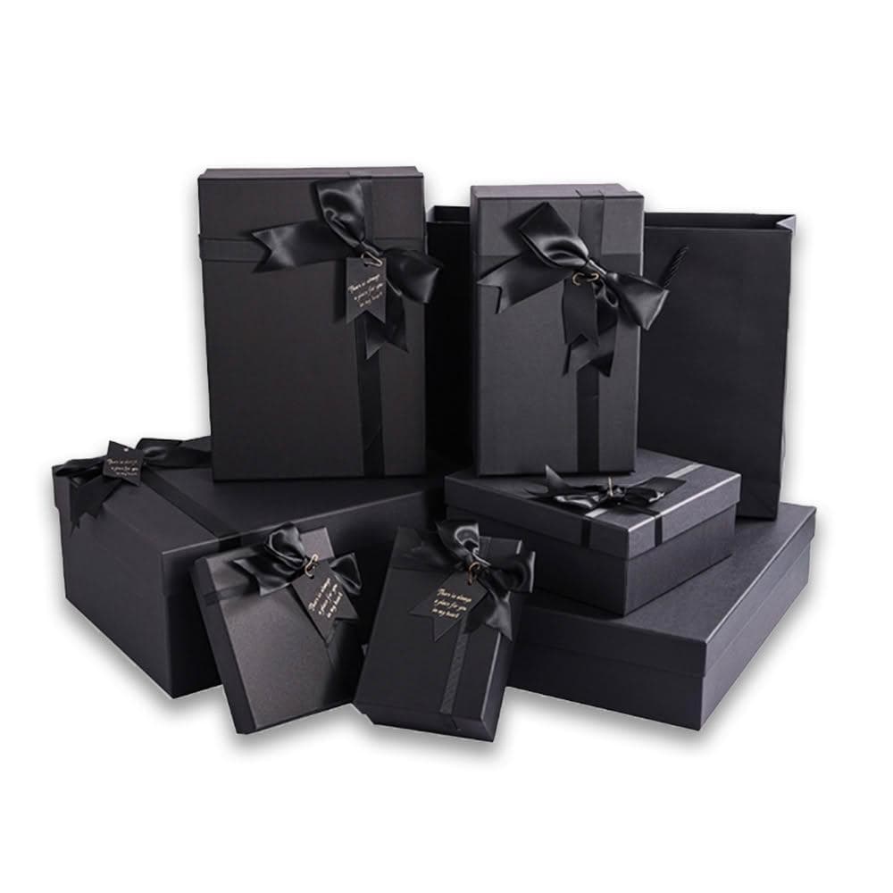 【NESTY嚴選】禮物盒 包裝盒 禮物包裝盒 節慶生日禮盒 氣氛燈串 附精美賀卡 附手提紙袋