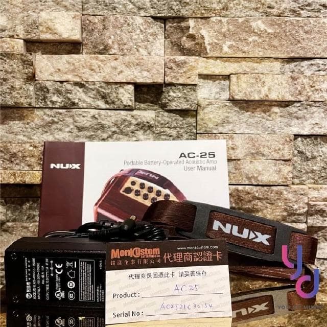 【NUX】Nux AC-25 木吉他 雙軌音箱 藍芽 充電式 人聲 公司貨(nux 樂器 木 吉他 音箱)