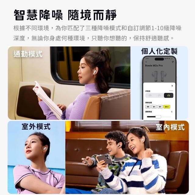 小米有品 降噪真無線藍牙耳機 M2sPro 藍牙耳機 抗噪 降噪 無線耳機