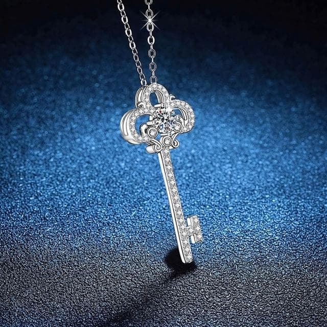 【巴黎精品】現貨+預購 頂級莫桑鑽石項鍊925純銀女項鍊項鏈鎖骨鏈情人節禮物-50分暮光吊墜女飾品a1kv14