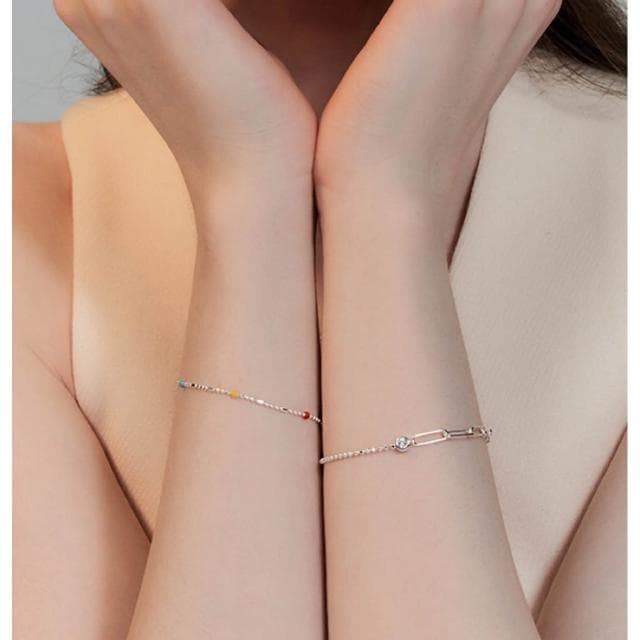 𝗣𝗲𝗻𝗻𝘆 𝗦𝘁𝘂𝗱𝗶𝗼韓國Hei彩珠手鍊 太妍同款 純銀