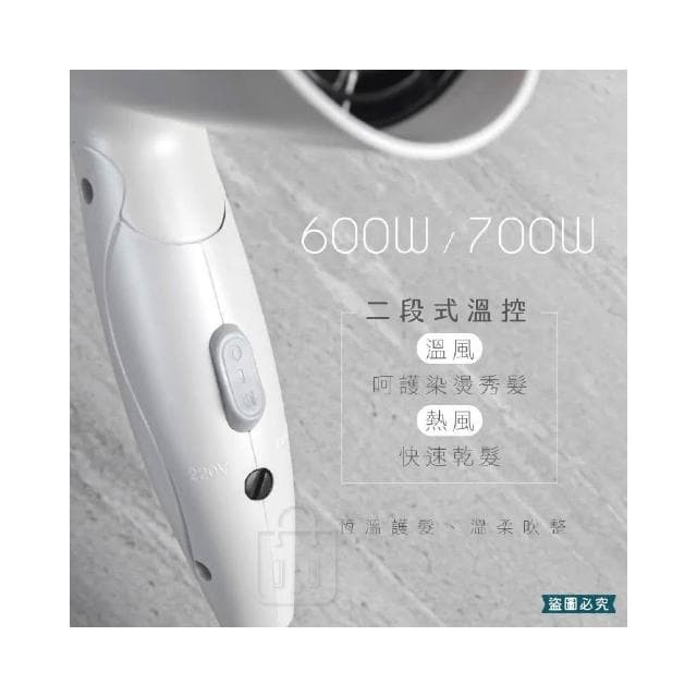 KINYO 雙電壓折疊式吹風機 LD1280