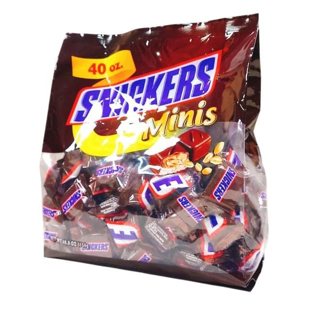 【Snickers 士力架】迷你花生巧克力隨手包 9公克 126條 (迷你 花生 焦糖 巧克力 隨手包 分享包 家庭包)