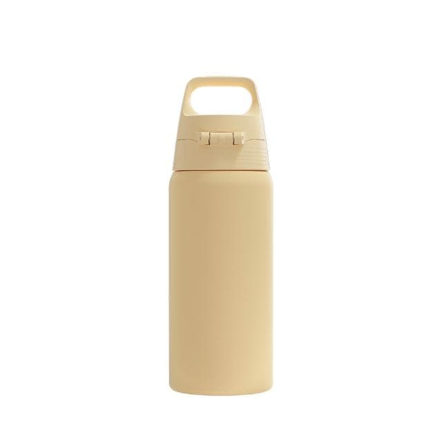 【SIGG】Shield 超輕量彈蓋保溫瓶 500ml (奶油黃;保溫杯/水瓶/水壺)