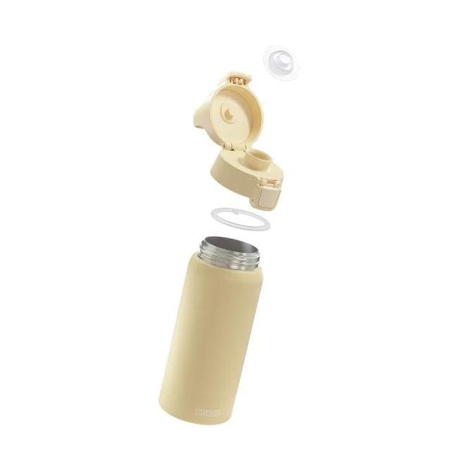 【SIGG】Shield 超輕量彈蓋保溫瓶 500ml (奶油黃;保溫杯/水瓶/水壺)