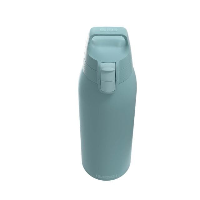 【SIGG】Shield 超輕量彈蓋保溫瓶 1000ml (湖水藍;保溫杯/水瓶/水壺)