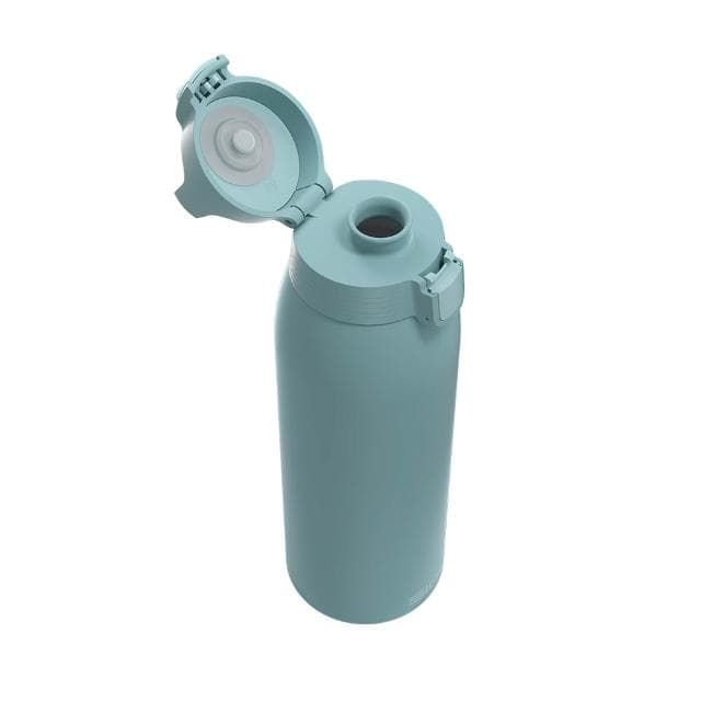 【SIGG】Shield 超輕量彈蓋保溫瓶 1000ml (湖水藍;保溫杯/水瓶/水壺)