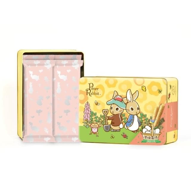 *貪吃熊* 台灣 PETER RABBIT 比得兔 厚燒蛋捲禮盒 禮盒 蛋捲禮盒 附提袋 送禮 中秋