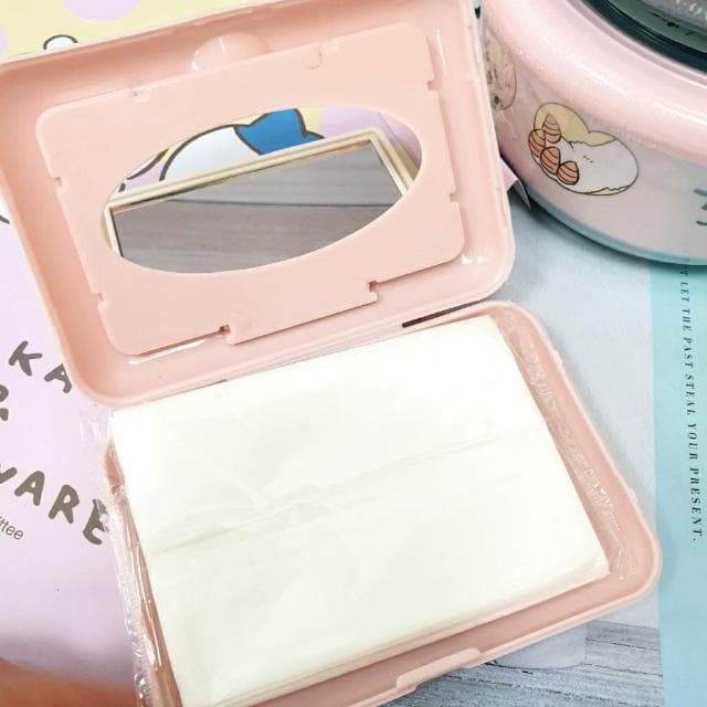 現貨正版 吉伊卡哇 隨身面紙鏡盒 附鏡面紙盒 烏薩奇 小八貓 面紙收納盒 隨身鏡 外出面紙盒 台灣製