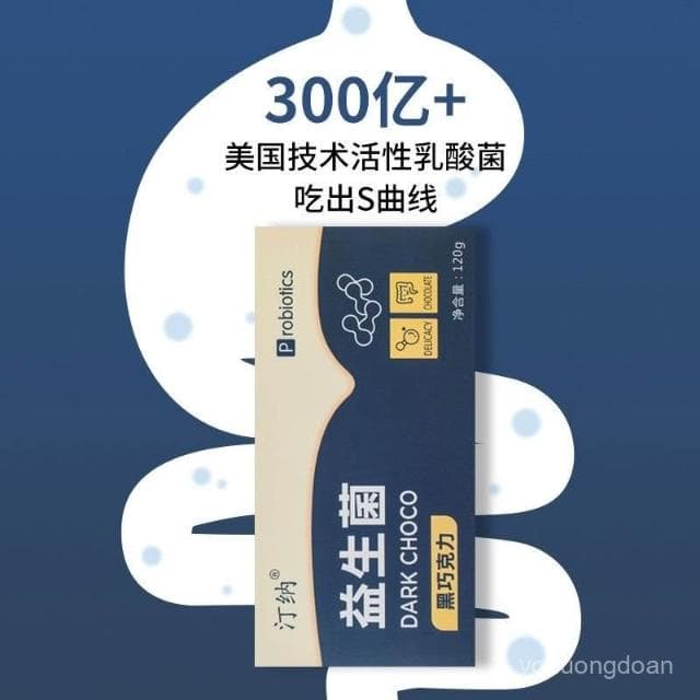 心心相印 汀納益生菌純黑巧克力無蔗糖0糖黑巧真可可脂零食禮物禮盒裝120克