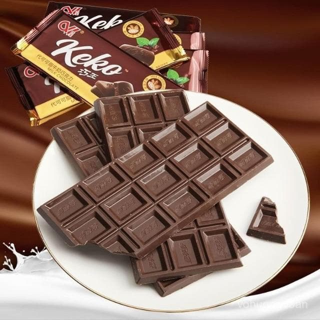 心心相印 【7056人好評】經典童年迴憶大闆巧克力兒童零食辦公室小喫排塊黑牛奶巧克力