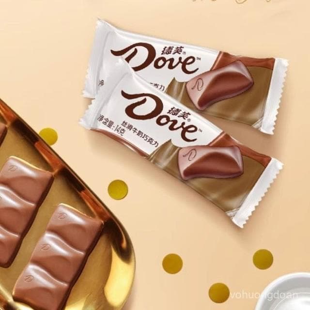 心心相印 德芙什錦巧克力盒裝166g12條絲滑牛奶黑巧休閒零食糖果送女友批髮