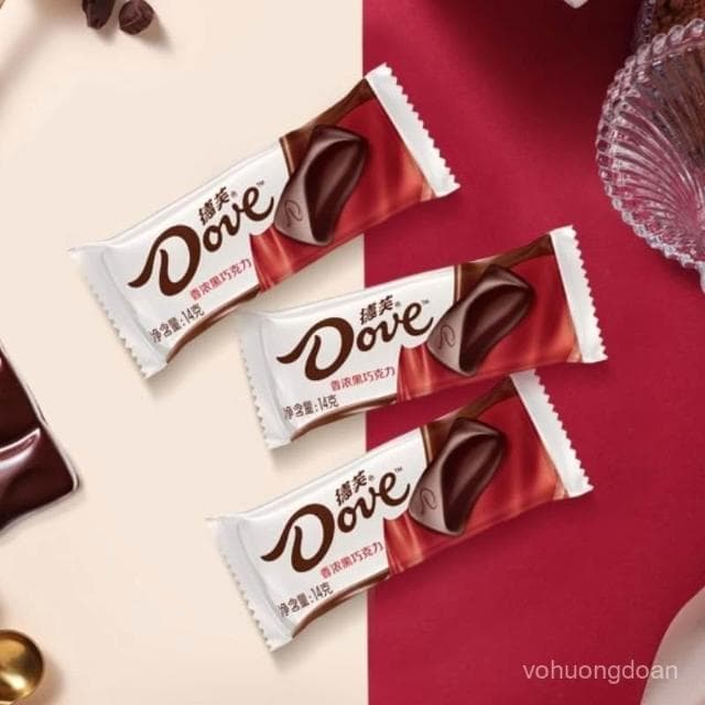 心心相印 德芙什錦巧克力盒裝166g12條絲滑牛奶黑巧休閒零食糖果送女友批髮