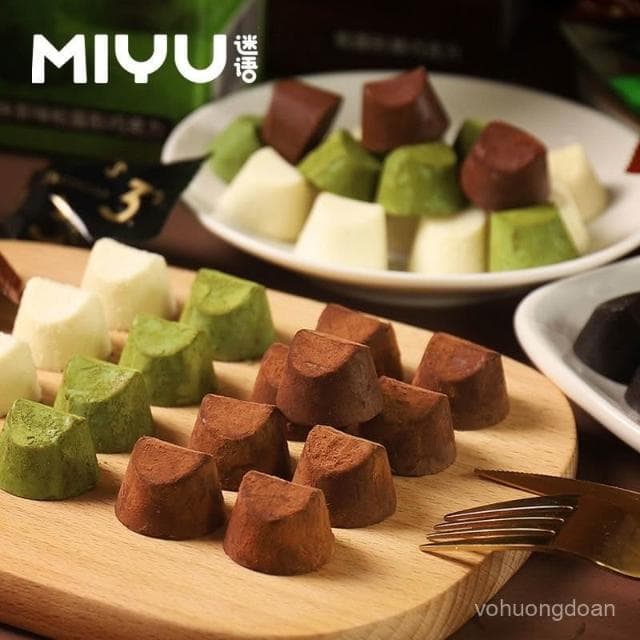 心心相印 迷語鬆露巧克力408g盒裝批髮抹茶宿捨小喫解饞零食年貨禮物