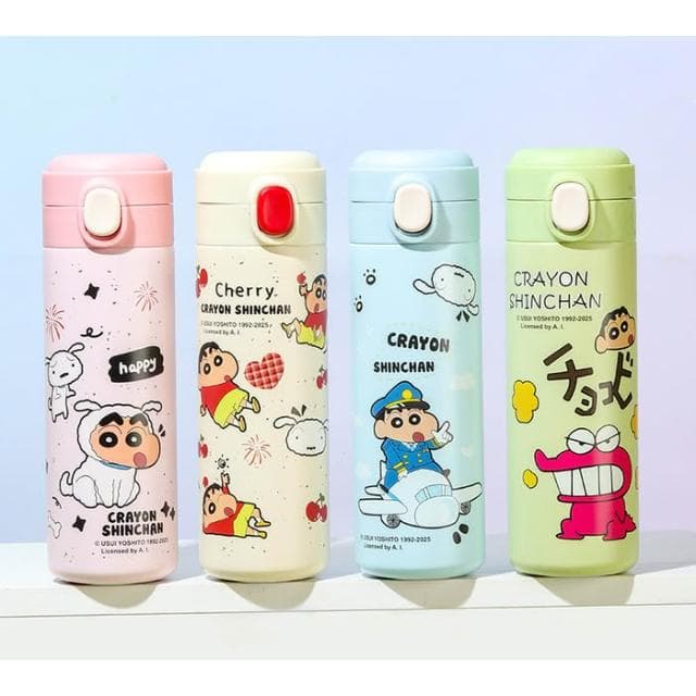 【Hello 蠟筆小新】奶芙保溫杯 304不鏽鋼 真空保溫 保溫罐 直飲杯 不鏽鋼 保溫瓶 保溫杯 水壺 水杯 茶杯 送禮 生日 禮物 45#2