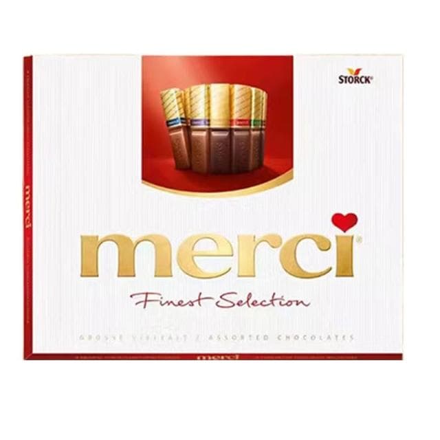 HanNaMiChan高端質量Merci巧克力250g繽紛禮盒裝7中口味絲滑節日浪漫經典美味