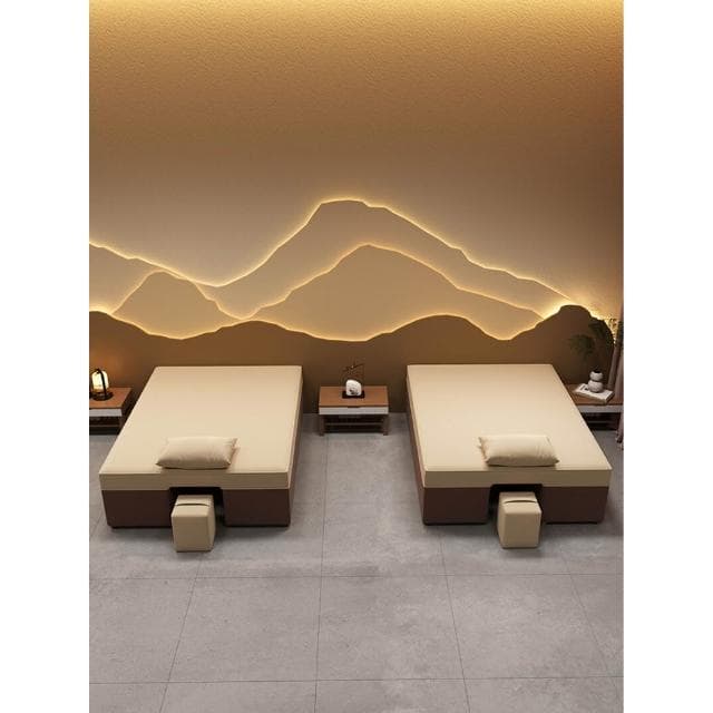 泰式按摩床艾灸理療推拿床美容院SPA加寬款帶臉孔床中式