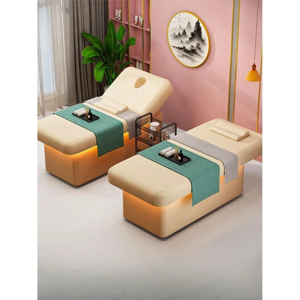 高端美容床實木美容院專用床可升降美體床熏蒸艾灸按摩床理療醫美
