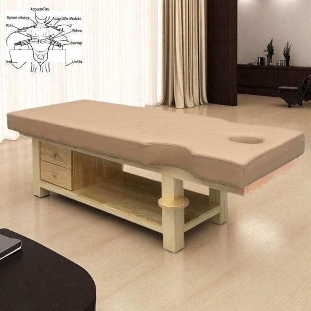 實木美容床美容院專用帶洞盲人推拿按摩床診療中醫正骨針灸理療床