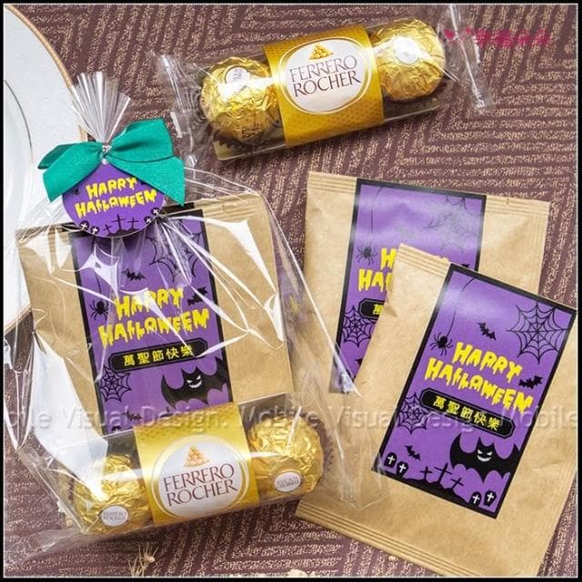 g2997 萬聖節禮物贈品 金莎巧克力3顆入+濾掛咖啡2包-來店禮 創意糖果 節慶活動 零食分享 禮物精選 CAFE