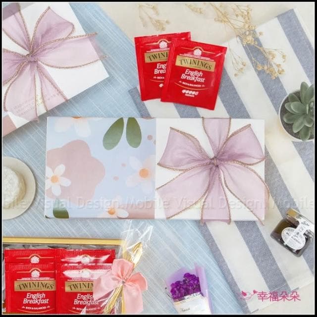  g2553 時光花語午茶長型禮盒(附提袋) 生日禮物 情人節禮物 聖誕禮物 伴娘禮 婚禮禮物 交換禮物 Tiptree