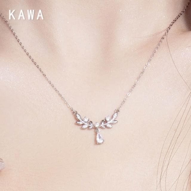 KAWA 七夕特賣 麥穗女神 S999 純銀項鏈 項鏈銀鏈 麥穗項鍊 銀項鍊 女生項鏈 銀飾項鍊 情人節禮物 37Q