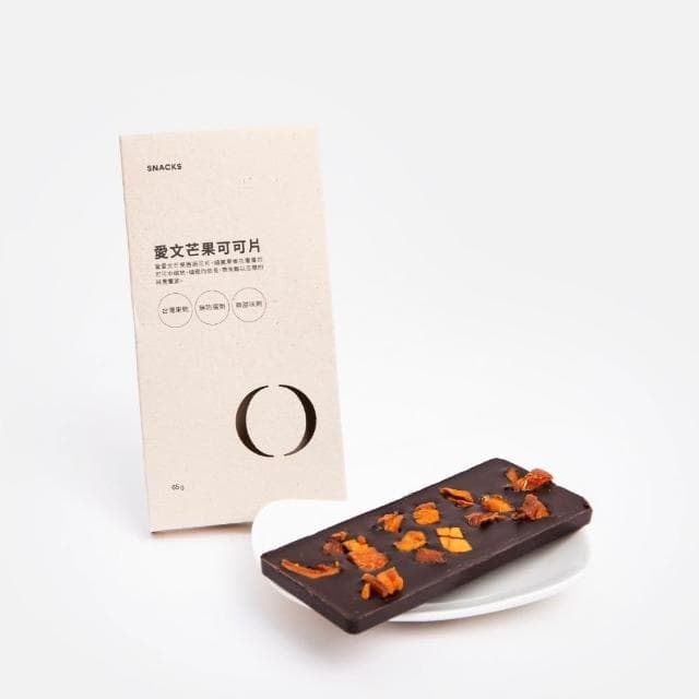 【HOLA】黑巧風味可可片65g愛文芒果