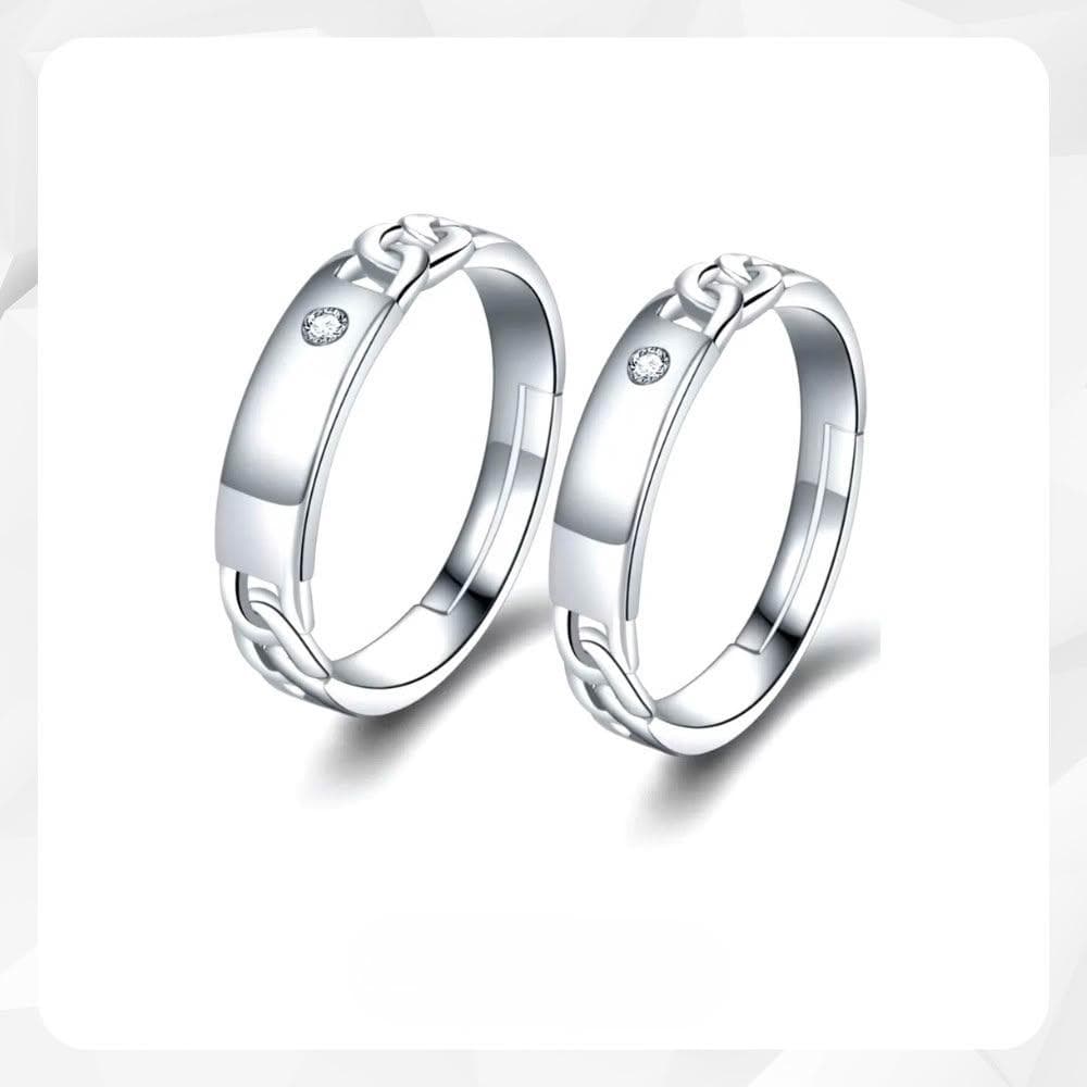 【SOLARFRi】男女對戒｜可調整戒圍大小附 附品牌禮盒 閨蜜生日情人節女友老婆求婚聖誕禮物R19W