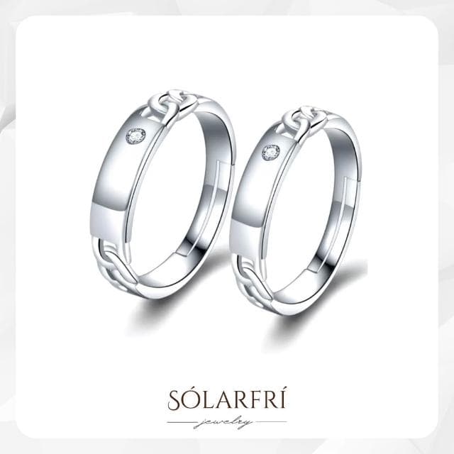 【SOLARFRi】男女對戒｜可調整戒圍大小附 附品牌禮盒 閨蜜生日情人節女友老婆求婚聖誕禮物R19W