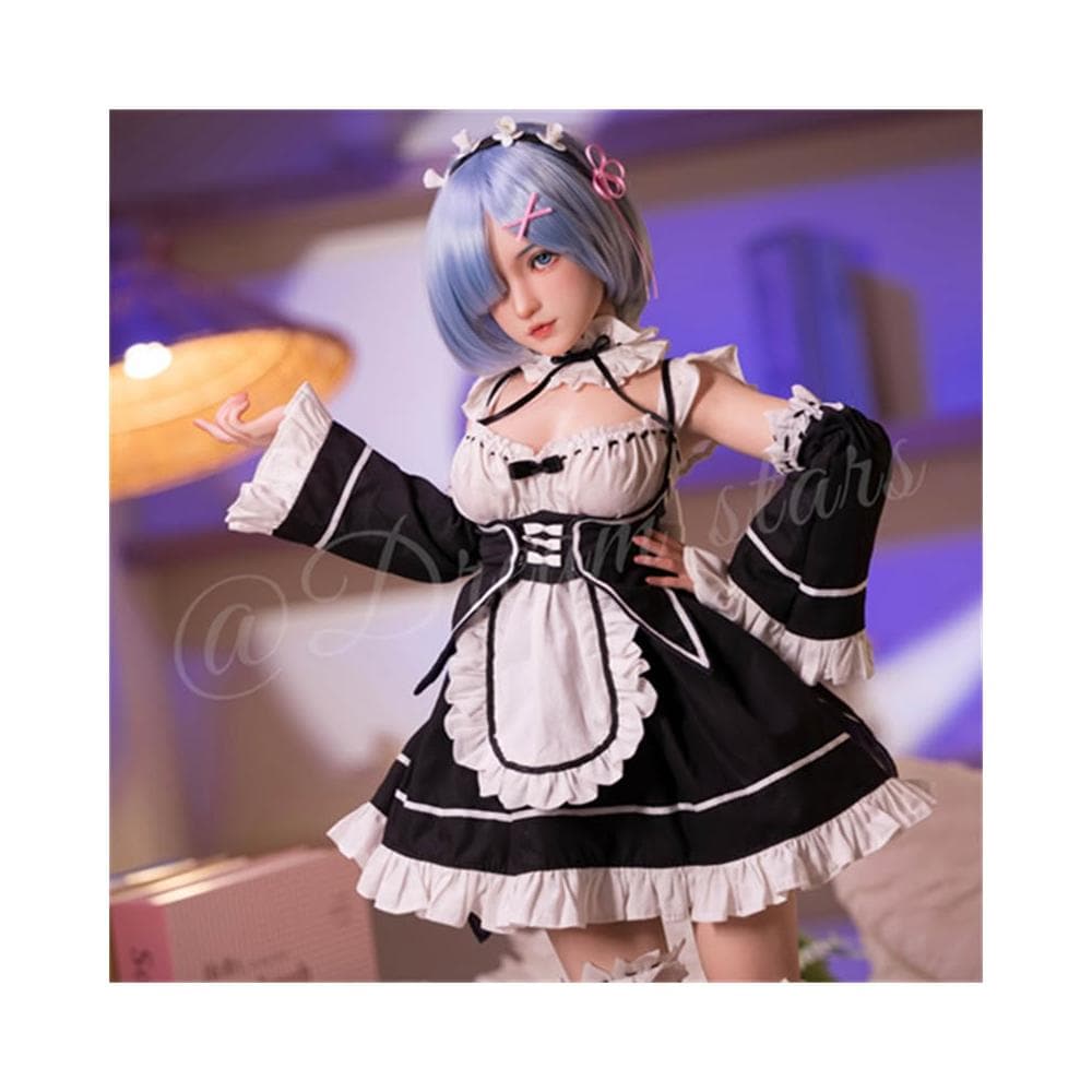 60cm蕾姆1/3分可動玩偶 動漫二次元手辦 軟體帶通道可用 gk模型生日禮物送男生女兵人