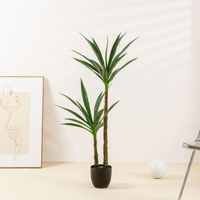 百信百貨 免運 熱銷款仿真綠植劍麻樹 龍舌蘭假樹盆栽客廳擺件假劍蘭植物