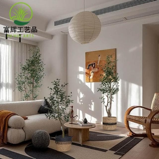 百信百貨 免運 仿真植物橄榄樹盆栽北歐風假綠植造景熱銷大型落地盆景橄榄樹